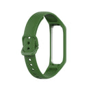 For Samsung Galaxy Fit 2 Silicone Watch Band(Dark Green)