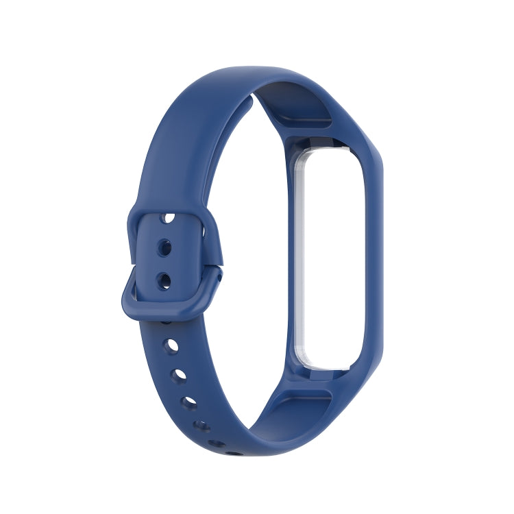 For Samsung Galaxy Fit 2 Silicone Watch Band(Dark Blue)