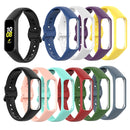 For Samsung Galaxy Fit 2 Silicone Watch Band(Black)