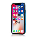 Double Buckle Mandala Pattern PU+TPU Protective Case with Card Slots & Holder & Photo Frame For iPhone X / XS(Blue)