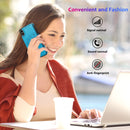 Double Buckle Mandala Pattern PU+TPU Protective Case with Card Slots & Holder & Photo Frame For iPhone X / XS(Blue)