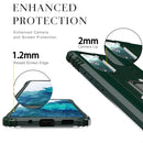 For Samsung Galaxy S20 FE Carbon Fiber Protective Case with 360 Degree Rotating Ring Holder(Green)