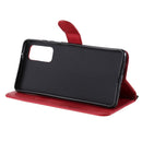For Samsung Galaxy S20 Lite / S20 FE 5G / S20 Fan Edition Solid Color Horizontal Flip Protective Leather Case with Holder & Card Slots & Wallet & Photo Frame & Lanyard(Red)