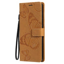 For Samsung Galaxy S20 FE 5G / S20 Lite 3D Butterflies Embossing Pattern Horizontal Flip Leather Case with Holder & Card Slot & Wallet(Yellow)