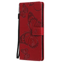 For Samsung Galaxy S20 FE 5G / S20 Lite 3D Butterflies Embossing Pattern Horizontal Flip Leather Case with Holder & Card Slot & Wallet(Red)
