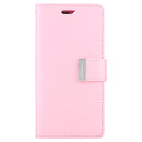 For iPhone 11 MERCURY GOOSPERY RICH DIARY Crazy Horse Texture Horizontal Flip Leather Case with Holder & Card Slots & Wallet(Pink)