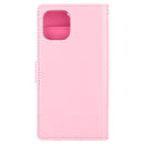 For iPhone 11 MERCURY GOOSPERY RICH DIARY Crazy Horse Texture Horizontal Flip Leather Case with Holder & Card Slots & Wallet(Pink)