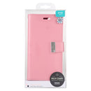 For iPhone 11 MERCURY GOOSPERY RICH DIARY Crazy Horse Texture Horizontal Flip Leather Case with Holder & Card Slots & Wallet(Pink)