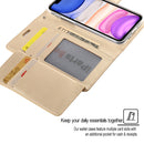 For iPhone 11 MERCURY GOOSPERY RICH DIARY Crazy Horse Texture Horizontal Flip Leather Case with Holder & Card Slots & Wallet(Mint Green)