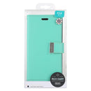 For iPhone 11 MERCURY GOOSPERY RICH DIARY Crazy Horse Texture Horizontal Flip Leather Case with Holder & Card Slots & Wallet(Mint Green)