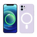 Silicone Full Coverage Shockproof Magsafe Case For iPhone 11(Light Purple)