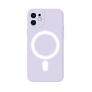 Silicone Full Coverage Shockproof Magsafe Case For iPhone 11(Light Purple)
