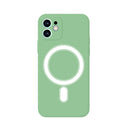Silicone Full Coverage Shockproof Magsafe Case For iPhone 11(Green)
