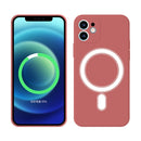 Silicone Full Coverage Shockproof Magsafe Case For iPhone 11(Scarlet Red)