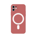 Silicone Full Coverage Shockproof Magsafe Case For iPhone 11(Scarlet Red)