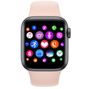 H55Pro 1.4 inch TFT Screen Smart Bluetooth Watch, Support Sleep Monitor / Heart Rate Monitor / Blood Pressure Monitor, Style: Silicone Strap(Pink)