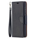 For Samsung Galaxy S21 5G Litchi Texture Pure Color Horizontal Flip Leather Case with Holder & Card Slots & Wallet & Lanyard(Black)
