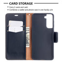 For Samsung Galaxy S21 5G Litchi Texture Pure Color Horizontal Flip Leather Case with Holder & Card Slots & Wallet & Lanyard(Black)