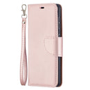 For Samsung Galaxy S21 5G Litchi Texture Pure Color Horizontal Flip Leather Case with Holder & Card Slots & Wallet & Lanyard(Rose Gold)