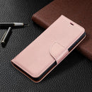 For Samsung Galaxy S21 5G Litchi Texture Pure Color Horizontal Flip Leather Case with Holder & Card Slots & Wallet & Lanyard(Rose Gold)