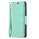 For Samsung Galaxy S21 5G Litchi Texture Pure Color Horizontal Flip Leather Case with Holder & Card Slots & Wallet & Lanyard(Green)