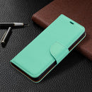 For Samsung Galaxy S21 5G Litchi Texture Pure Color Horizontal Flip Leather Case with Holder & Card Slots & Wallet & Lanyard(Green)