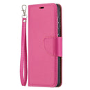 For Samsung Galaxy S21 5G Litchi Texture Pure Color Horizontal Flip Leather Case with Holder & Card Slots & Wallet & Lanyard(Rose Red)