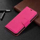 For Samsung Galaxy S21 5G Litchi Texture Pure Color Horizontal Flip Leather Case with Holder & Card Slots & Wallet & Lanyard(Rose Red)