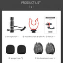 YELANGU MIC11 SLR Camera Mobile Phone Two-way Recording Microphone