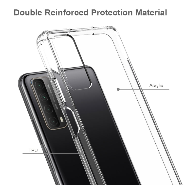 For Huawei Y7A / P Smart 2021 Shockproof Scratchproof TPU + Acrylic Protective Case(Black)