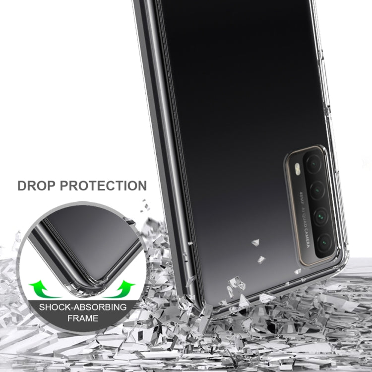 For Huawei Y7A / P Smart 2021 Shockproof Scratchproof TPU + Acrylic Protective Case(Black)