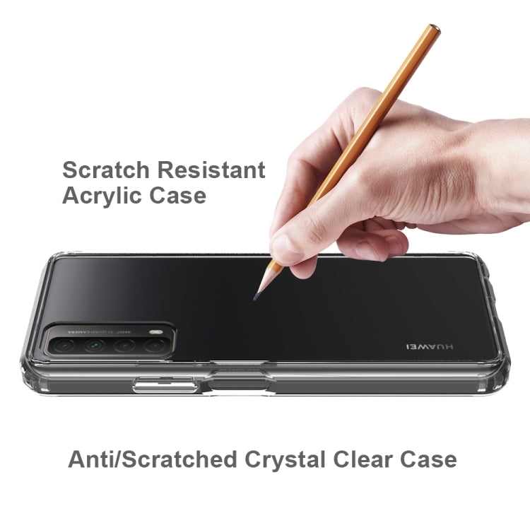 For Huawei Y7A / P Smart 2021 Shockproof Scratchproof TPU + Acrylic Protective Case(Black)