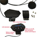 BT12 Motorcycle Helmet Bluetooth Headset Motorcycle Intercom Bluetooth Headset
