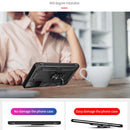 For Samsung Galaxy S21 5G Shockproof TPU + PC Protective Case with 360 Degree Rotating Holder(Black)
