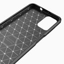 For Motorola Moto G9 Plus Brushed Texture Carbon Fiber TPU Case(Red)