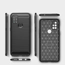 For OnePlus Nord N10 5G Brushed Texture Carbon Fiber TPU Case(Black)