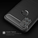 For OnePlus Nord N10 5G Brushed Texture Carbon Fiber TPU Case(Black)