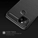 For Google Pixel 5 Brushed Texture Carbon Fiber TPU Case(Black)