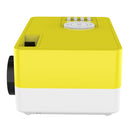 J15 1920 x 1080P HD Household Mini LED Projector with Tripod Mount Support AV / HDMI x 1 / USB x1 / TF x 1, Plug Type:EU Plug(Yellow White)