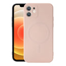 Liquid Silicone Full Coverage Shockproof Magsafe Case For iPhone 12 mini(Flesh Color)