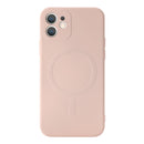 Liquid Silicone Full Coverage Shockproof Magsafe Case For iPhone 12 mini(Flesh Color)