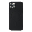 Liquid Silicone Full Coverage Shockproof Magsafe Case For iPhone 12 Pro Max(Black)