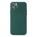 Liquid Silicone Full Coverage Shockproof Magsafe Case For iPhone 12 Pro Max(Deep Green)