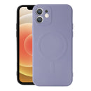 Liquid Silicone Full Coverage Shockproof Magsafe Case For iPhone 12 Pro Max(Grey)