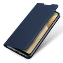 For Samsung Galaxy A12 DUX DUCIS Skin Pro Series Horizontal Flip PU + TPU Leather Case, with Holder & Card Slots(Blue)