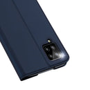 For Samsung Galaxy A12 DUX DUCIS Skin Pro Series Horizontal Flip PU + TPU Leather Case, with Holder & Card Slots(Blue)
