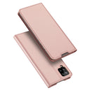For Samsung Galaxy A12 DUX DUCIS Skin Pro Series Horizontal Flip PU + TPU Leather Case, with Holder & Card Slots(Rose Gold)