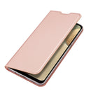 For Samsung Galaxy A12 DUX DUCIS Skin Pro Series Horizontal Flip PU + TPU Leather Case, with Holder & Card Slots(Rose Gold)