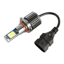 9005 2 PCS DC12-24V / 10.5W Car Double Colors Fog Lights with 24LEDs SMD-3030 & Constant Current, Box Packaging(White Light + Gold Light)