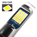 9005 2 PCS DC12-24V / 10.5W Car Double Colors Fog Lights with 24LEDs SMD-3030 & Constant Current, Box Packaging(White Light + Gold Light)